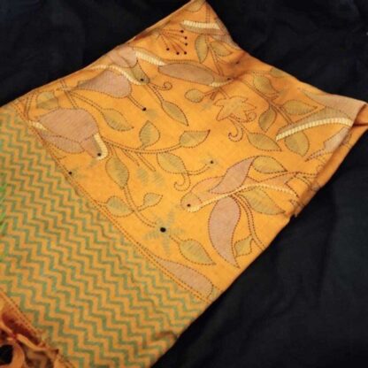 Peach bird kantha - Image 2
