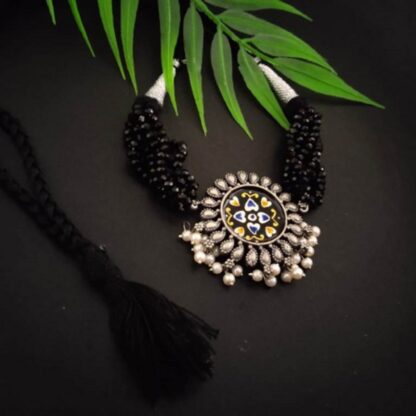 Round handpainted crystal -4
