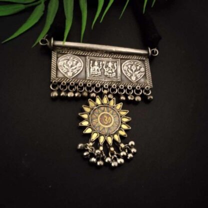 Yellow Om neckpiece