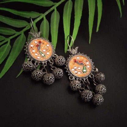 Round tribal handpainted -s6