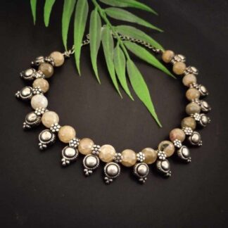 Beige semi precious