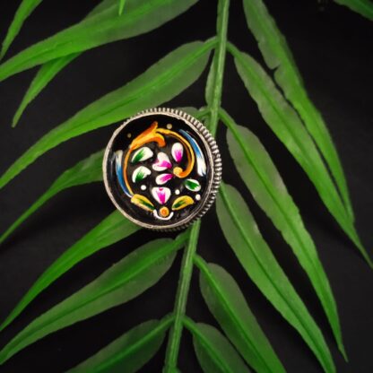 Quirky Handpainted  ring - 6
