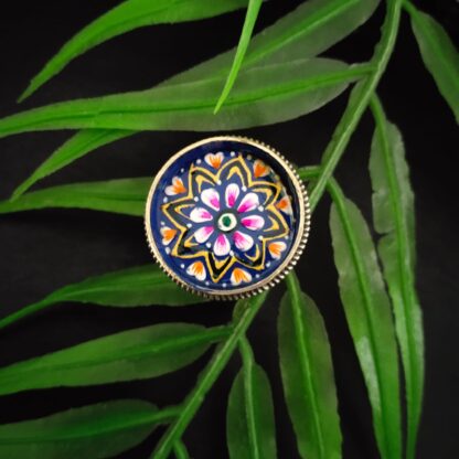 Quirky Handpainted  ring - 8