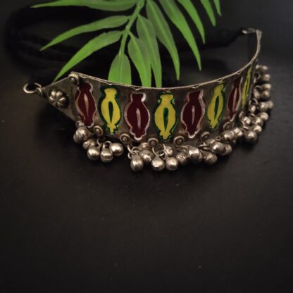 Tribal handpainted choker -3 - Image 2