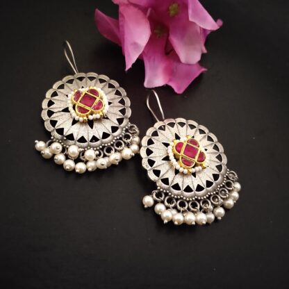 Jaali kundan danglers -2