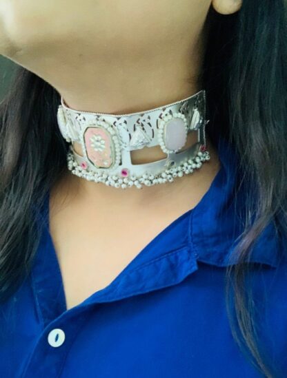 Kundan fusion choker -4 - Image 5