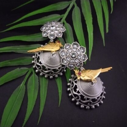 Ornate dual jhumka -5