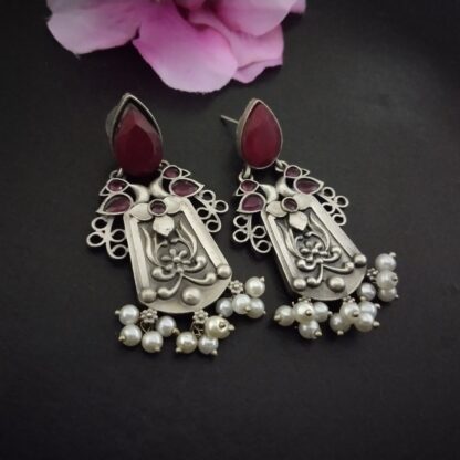 Drop stud earring -1