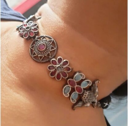 Floral bird choker set -7 - Image 3