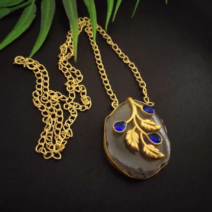 Irregular agates leaves -8