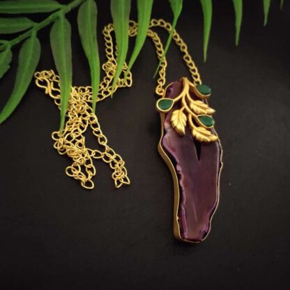 Irregular agates leaves -3