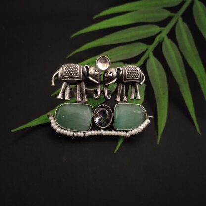 Mint haathi ring
