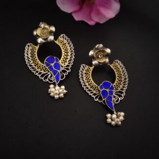 Ornate blue bird