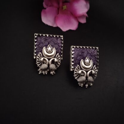 Purple square peacocks