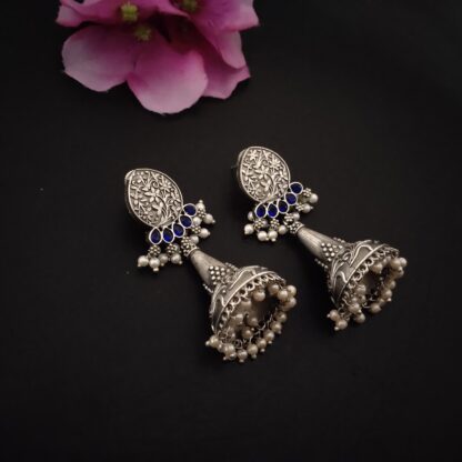 Ornate drop jhumka - 1