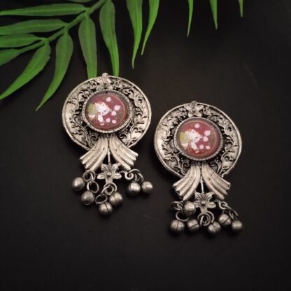 Quirky floral studs - 4
