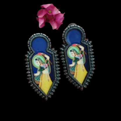 Quirky  dancing girl studs- 10