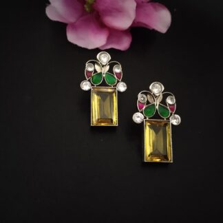 Yellow rectangle floral