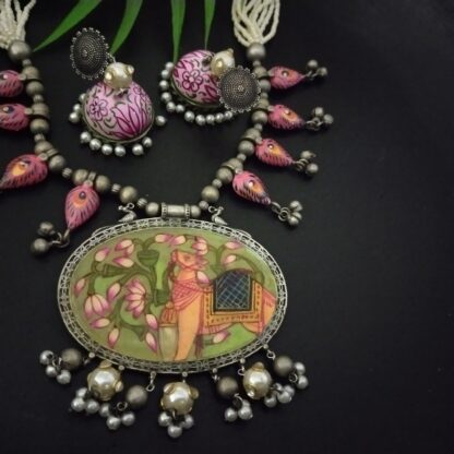 Pichwai jhumka set -12n - Image 2