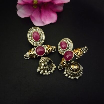 Classic oval Jhumka - 5