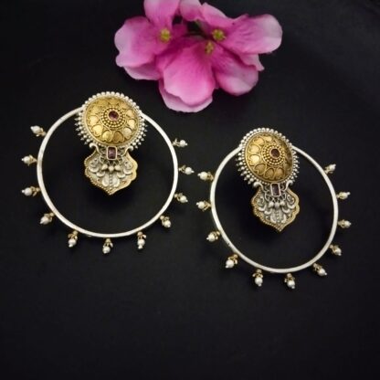 Ornate moti hoops - 3