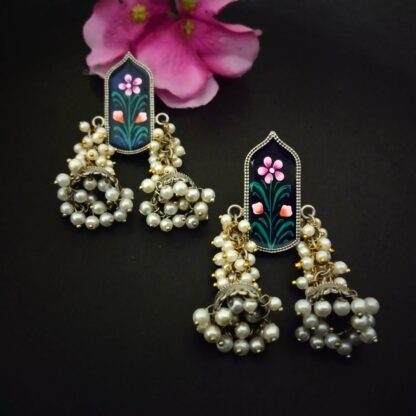 Jharokha moti jhumkis - 3