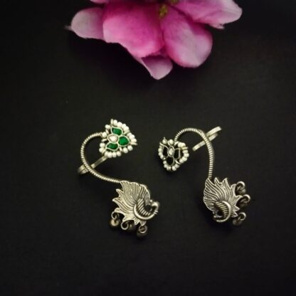 Kemp green morni ear cuff