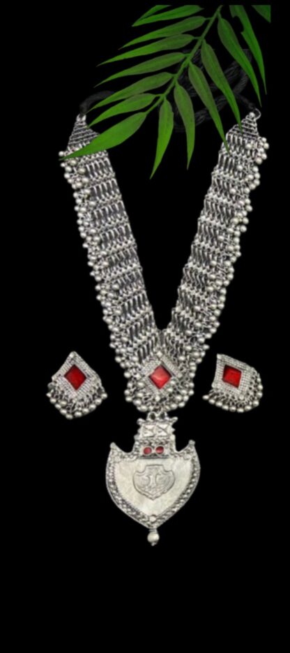 Red Jaali tribal set - Image 4