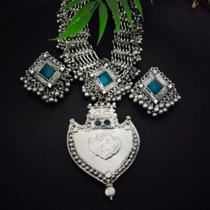 Blue jaali tribal set