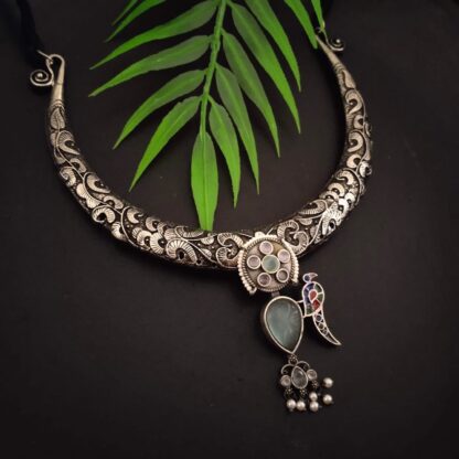 Ornate teal chidiya hasli - Image 2