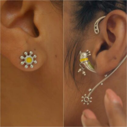 Asymetrical earrings cuff - Image 2