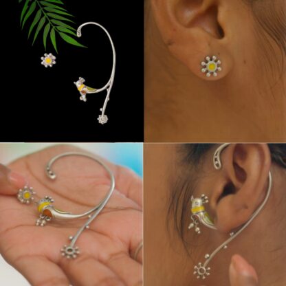 Asymetrical earrings cuff - Image 3