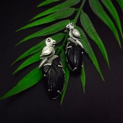 Carved leaf bird - 3