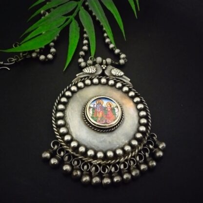 Chitrakari morni pendant -1