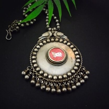 Chitrakari morni pendant - 2