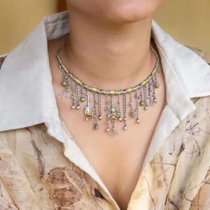 Quirky kathputli choker set - Image 5