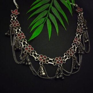 Floral glass choker- 4