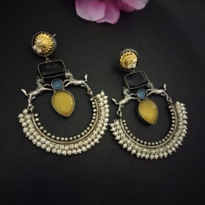 Pearl drop chandbali - 4