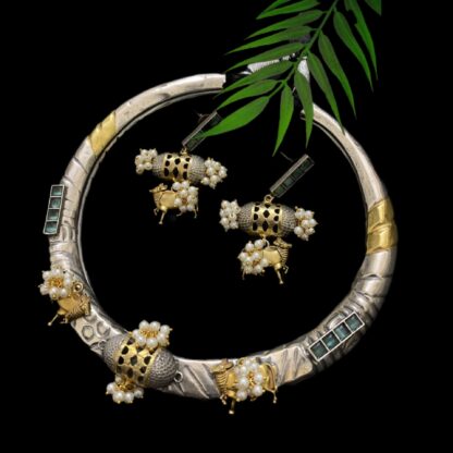 Nandi jb  textured hasli set  - 3