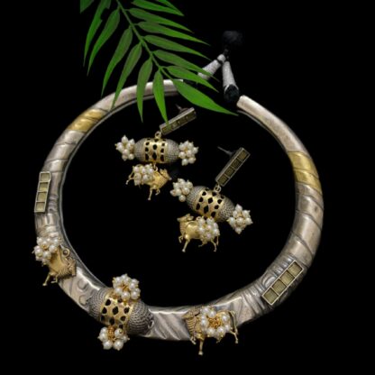 Nandi jb  textured hasli set  - 4