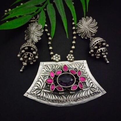 Chitai kemp jhumki set - 5