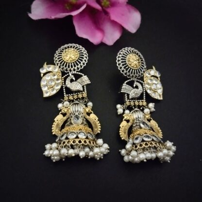 Ornate chidiya jhumka - 6