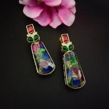 Mossanite earrings- 1