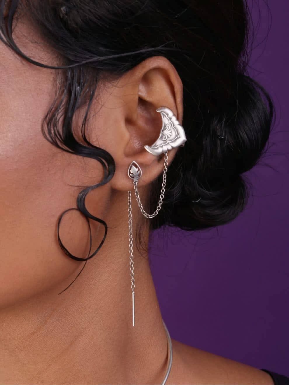 Quirky sui dhaga earrings cuff - Image 3