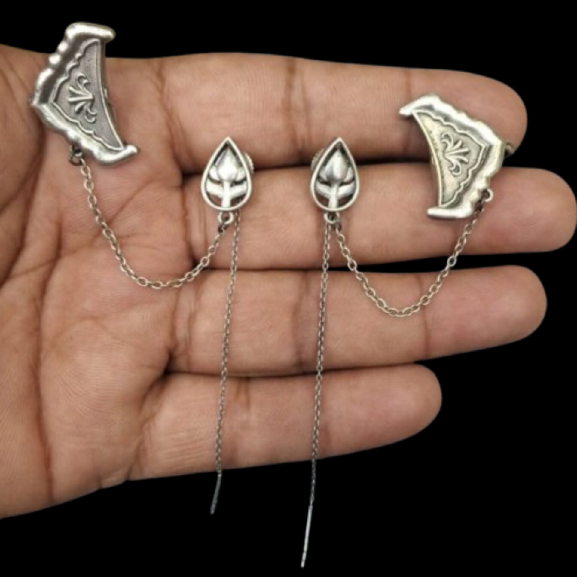 Quirky sui dhaga earrings cuff - Image 2