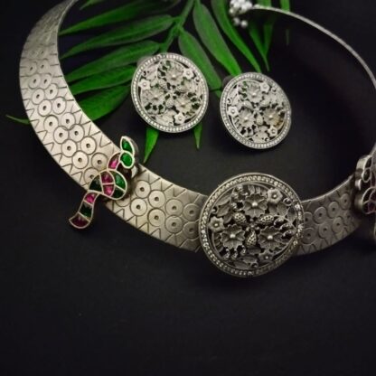 Round texture hasli set - pink green - Image 2