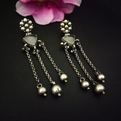 Floral trikon earrings - 3