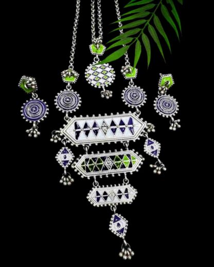 Dainty layered desipali rangoli set - 4