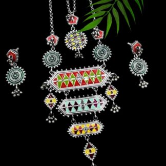 Dainty layered desipali rangoli set - 5