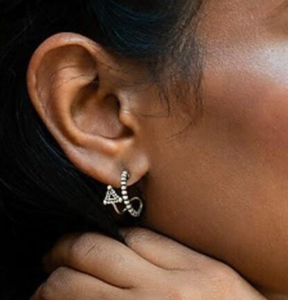 Geometric spiral hoops - Image 3